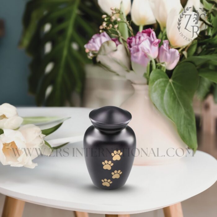 Black Cremation Urns for Human Ashes Adult for Funeral, Burial, Urns for Human Ashes