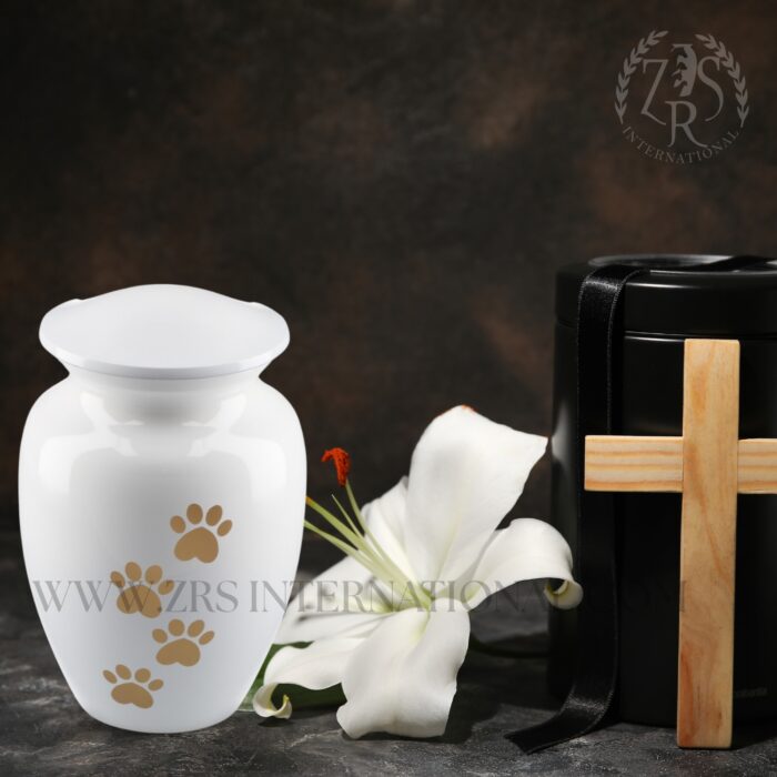 White Cremation Urns for Human Ashes Adult for Funeral, Burial, Urns for Human Ashes